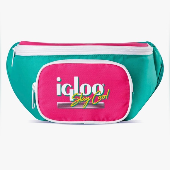 Brand New insulated IGLOO Retro Style Cooler Fanny Pack Bag 38” Waist Strap - Picture 8 of 8